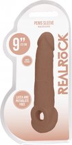 Penis Sleeve 9" - Tan - Realistic Dildos