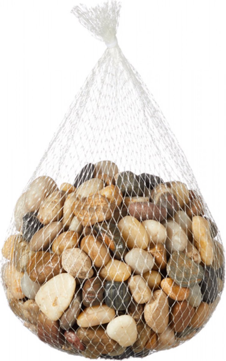 Decoratie/hobby stenen/kiezelstenen kleurmix 2 kilo - kleurmix