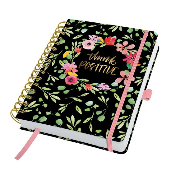 Sigel Jolie Beauty 2024 Spiral Weekly Planner A5 Rose Inspiration Hard  Cover