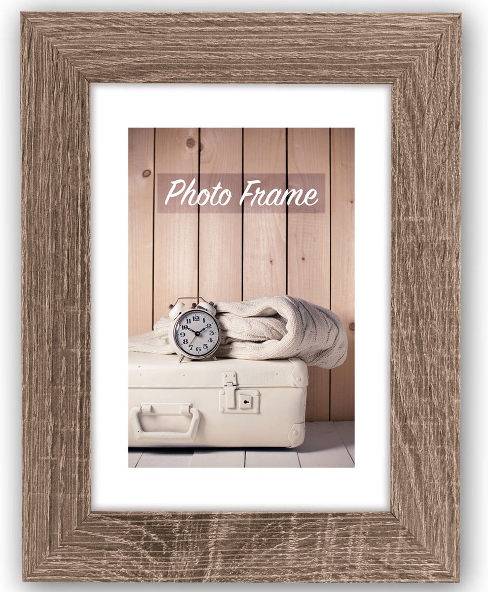 Zep Fotolijstje - bruin - hout - voor foto van 20 x 25 cm - wonen - accessoires