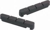 remblokrubbers V-brake 55 x 12 mm zwart 2 stuks
