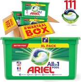 Ariel Tout en 1 Dosettes Color Detergent - Value Pack 3 x 37 Lavages - Dosettes De Détergent