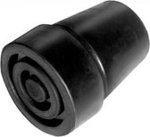Comforthulpmiddelen Kruk- en stokdoppen - 19 mm zwart - Diameter 30 mm-hoogte 30 mm