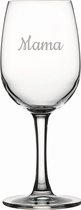 Gegraveerde witte wijnglas 26cl Mama