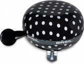 Big Bell Polkadot Ding Dong 80mm Zwart Wit