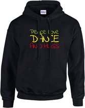 Hoodie | Peace Love Dance and Hugs - M