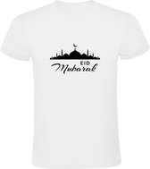 Eid Mubarak | Heren T-shirt | Wit | Suikerfeest | Feestdag | Vastenmaand | Ramadan | Islam