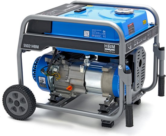 Generator, Aggregaat 2,6Kw, 200cc OHV-Benzinemotor met Digitale Meter en  Wielenset | bol.com