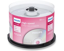 Philips DVD-R - 4,7GB - Speed 16x - Spindle - 50 stuks - DM4S6B50F
