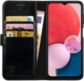 Rosso Element Book Case Wallet Hoesje Geschikt voor Samsung Galaxy A13 4G | Portemonnee | 3 Pasjes | Magneetsluiting | Stand Functie | Zwart