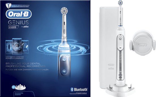 Oral-B Genius 8100S Elektrische Tandenborstel Zilver - Oral-B - €249,99