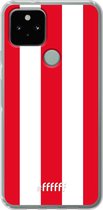 6F hoesje - geschikt voor Google Pixel 5 -  Transparant TPU Case - Sparta Rotterdam #ffffff