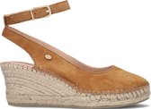 Fred de la Bretoniere 153010245 Espadrilles - Met Sleehak - Dames - Cognac - Maat 37