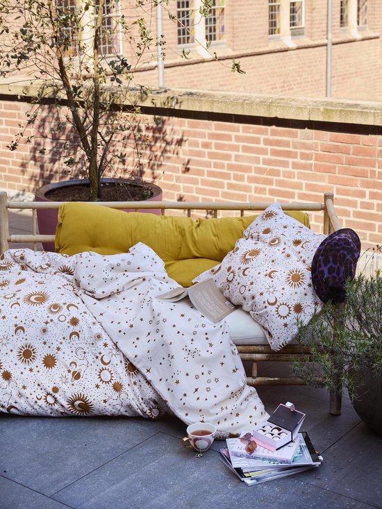 COVERS & CO Luna Tic Dekbedovertrek Ecru - Junior - 120x150 cm + 1 kussensloop 60x70 cm van COVERS & CO — afbeelding 3