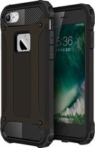 Mobigear Hoesje geschikt voor Apple iPhone 7 Telefoonhoesje Hardcase | Mobigear Outdoor Backcover Shockproof | Schokbestendig iPhone 7 Telefoonhoesje | Anti Shock Proof - Zwart