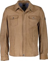 Donders Leren Jack - Modern Fit - Beige - 68