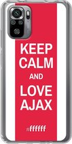 6F hoesje - geschikt voor Xiaomi Redmi Note 10S -  Transparant TPU Case - AFC Ajax Keep Calm #ffffff