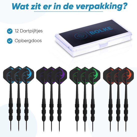 Dartpijlen - Dart flights - Dartpijlen set van 12 stuks - Hoge kwaliteit - Luxe - 20 Gram dartpijlen van ZARRS — afbeelding 5