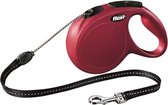 Flexi New Classic - Hondenriem - Koord - Rood - M - 8 m - (<20 kg)