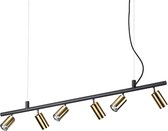 Ideal Lux Dynamite - Hanglamp Modern - Messing - H:225cm   - GU10 - Voor Binnen - Metaal - Hanglampen -  Woonkamer -  Slaapkamer - Eetkamer