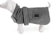 Peignoir pour chien Navaris en tissu éponge doux - Manteau de séchage pour chien avec velcro - Serviette absorbante pour chien en microfibre - Manteau pour chien à séchage rapide - Taille M