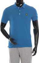 Lyle and Scott - Polo Blauw - Modern-fit - Heren Poloshirt Maat XL