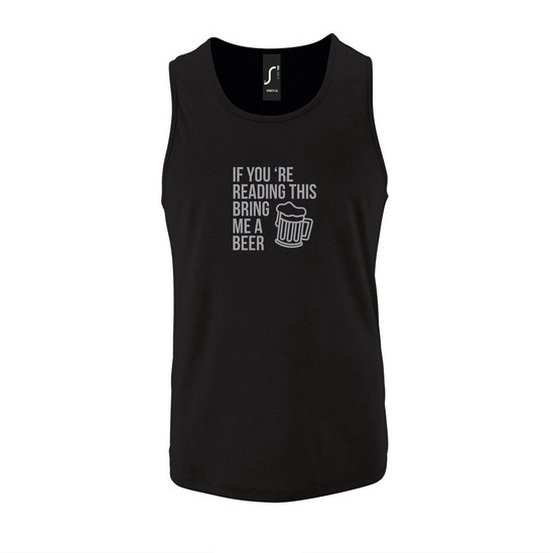 Zwarte Tanktop sportshirt met 