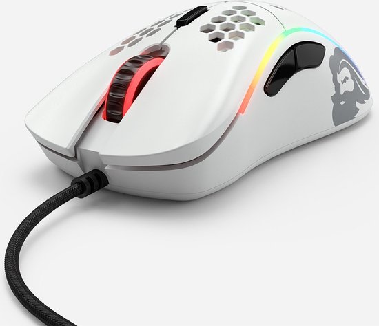 Glorious PC Gaming Race Model D - Muis 12000 dpi - 6 knoppen - mat wit