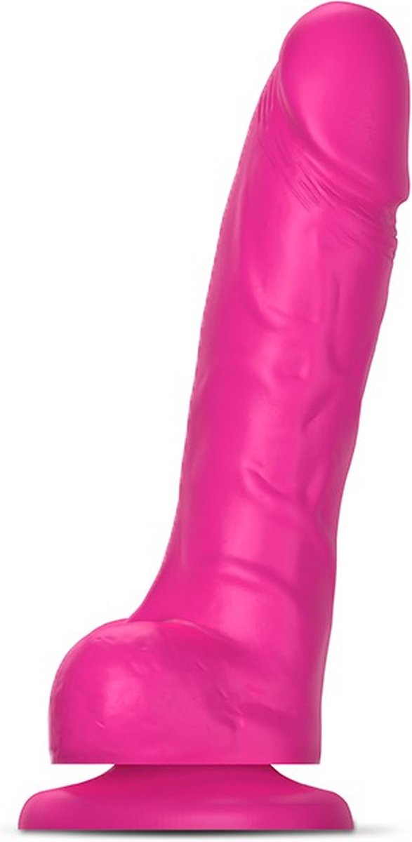 Goedkoopste Strap-On-Me - Sliding Skin Realistic Dildo Fuchsia L