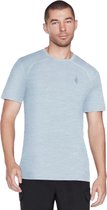 Skechers On the Road Tee M2TS209-LTBL, Homme, Blauw, T-shirt, Taille : L