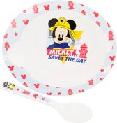 Mickey Mouse - Assiette + Cuillère Mickey Mouse - Bébé Disney