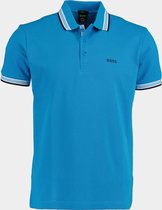 HUGO BOSS Paddy regular fit polo - heren polo korte mouw - kobaltblauw (contrast) -  Maat: XL