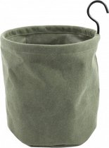 wasmand Renee 11,6 liter 22 x 24 cm textiel groen