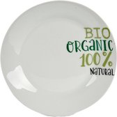 dessertbord Bio Organic 19 cm porselein wit