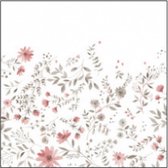 tafelkleed Atelier 140 x 180 cm katoen wit/roze