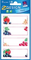 huishoudetiket Z-design 35 x 70 mm papier 12 stuks