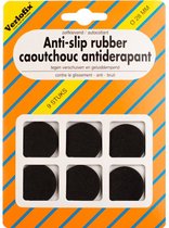 anti-slip rubber zelfklevend diam.28 mm zwart 9stuks