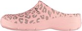 tuinklompen panterprint dames rubber roze mt 38