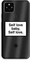 Case Company® - Google Pixel 5a 5G hoesje - Self love - Soft Cover Telefoonhoesje - Bescherming aan alle Kanten en Schermrand