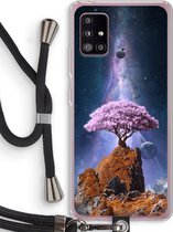 Case Company® - Samsung Galaxy A51 5G hoesje met Koord - Ambition - Telefoonhoesje met Zwart Koord - Bescherming aan alle Kanten en Over de Schermrand