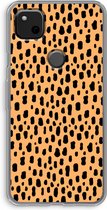 Case Company® - Google Pixel 4a hoesje - Panter - Soft Cover Telefoonhoesje - Bescherming aan alle Kanten en Schermrand