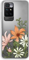 Case Company® - Xiaomi Redmi 10 hoesje - Floral bouquet - Soft Cover Telefoonhoesje - Bescherming aan alle Kanten en Schermrand