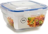 vershoudbakje Fiambrera 2400 ml siliconen blauw