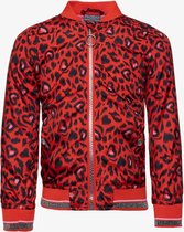 TwoDay meisjes bomer jas met luipaardprint - Rood - Maat 98 - Zomerjas