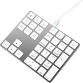 Case2go - Numeriek Keypad - Bluetooth Numpad geschikt voor IOS/Android/Windows - Zilver