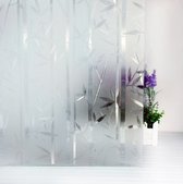 raamfolie Bamboe 45 cm x 15 m PVC VS024 transparant