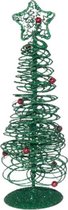 decoratie kerstboom 20 x 6 cm staal groen