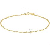 Huiscollectie Armband Goud Singapore 1,2 mm 19 cm
