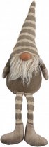 kerstkabouter Iwan 13 x 48 cm textiel bruin/beige