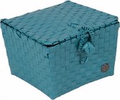 opbergmand Pisa 19 x 19 x 14 cm blauw